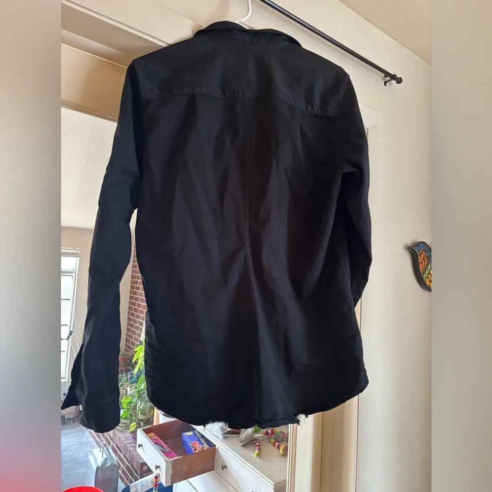 Frank & Eileen Faded Black Button Down Women's Shirt Size Extra Large - Picture 2 of 8